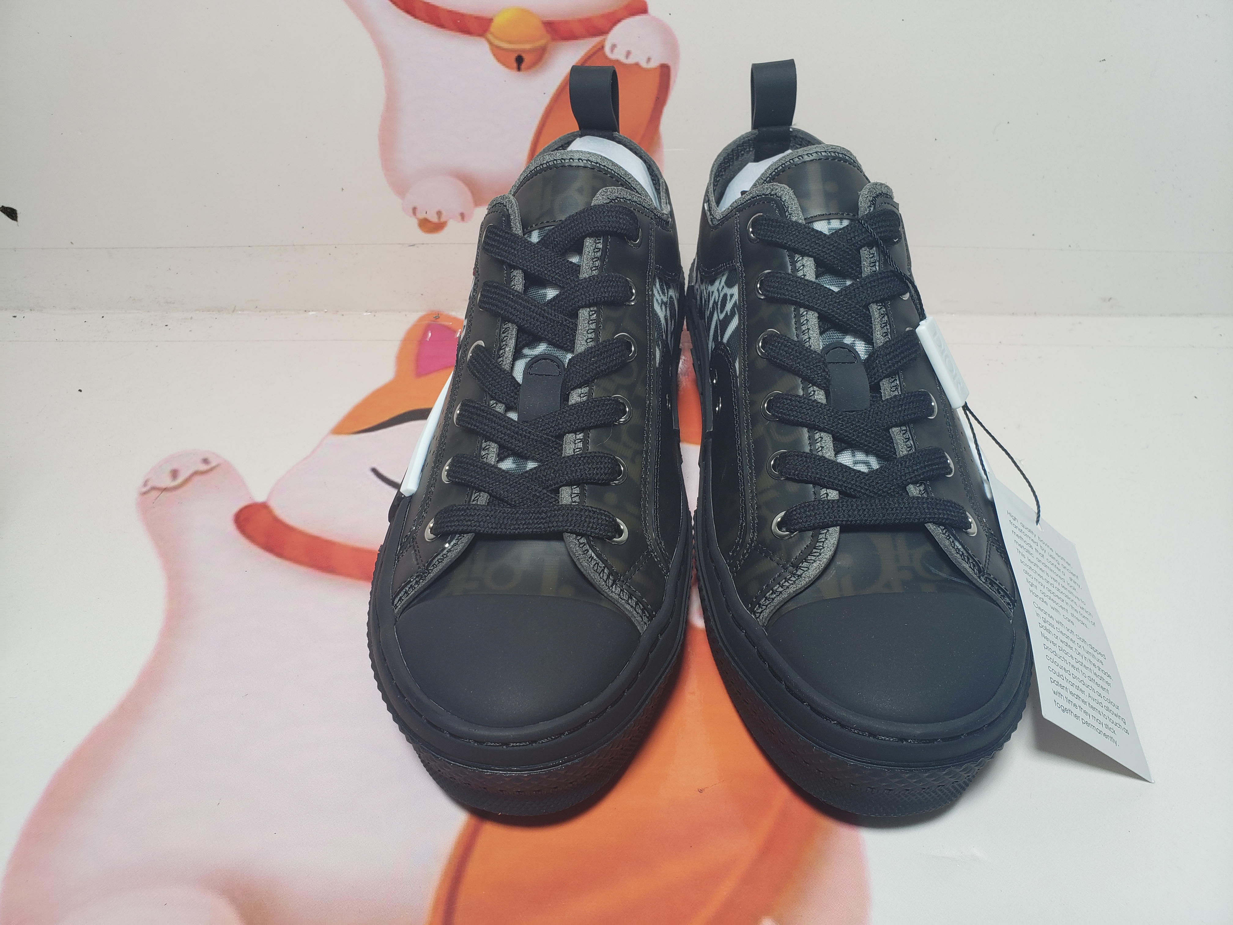 Dior B23 HT Oblique Transparency Low H565 White Black