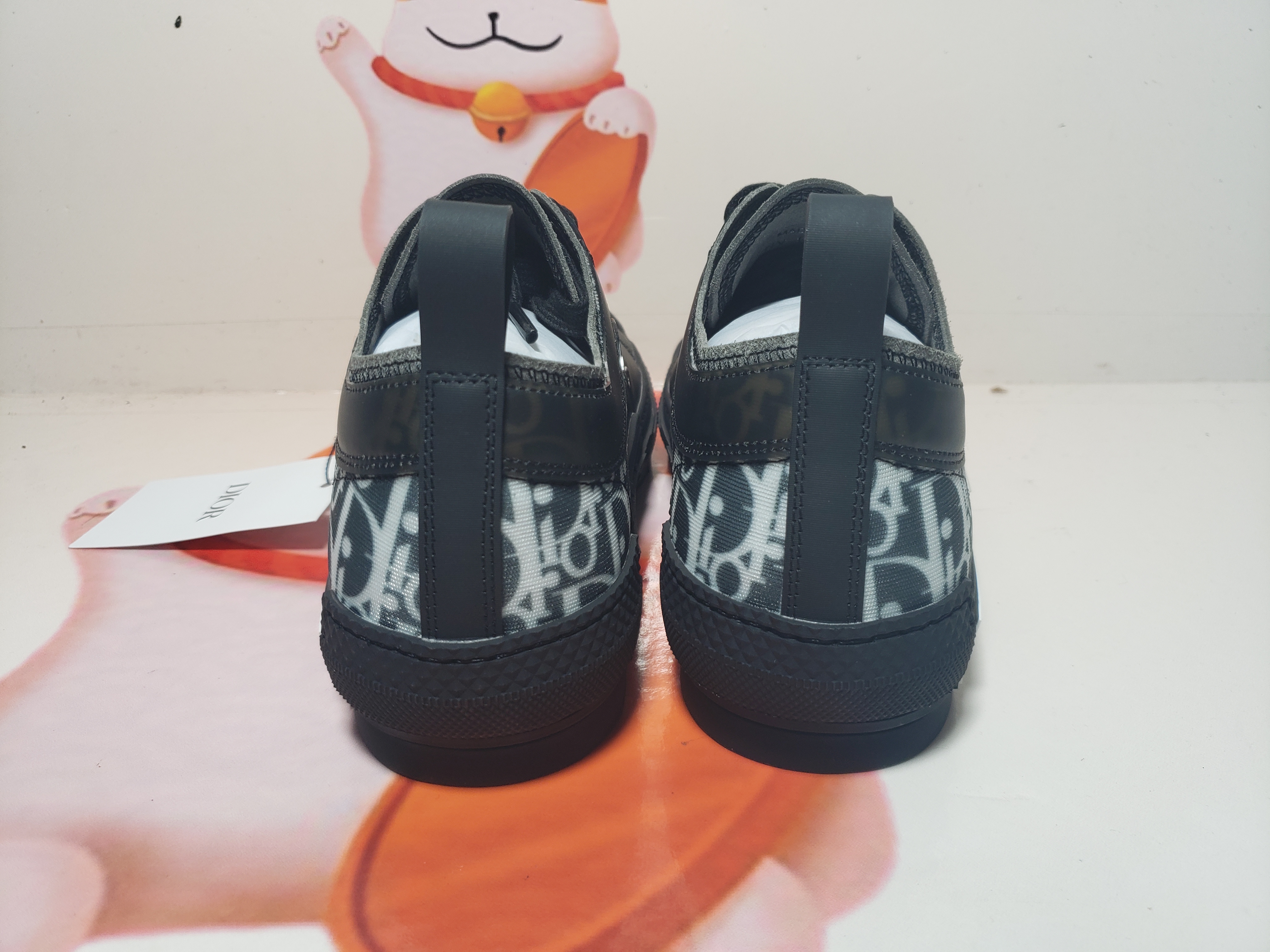 Dior B23 HT Oblique Transparency Low H565 White Black