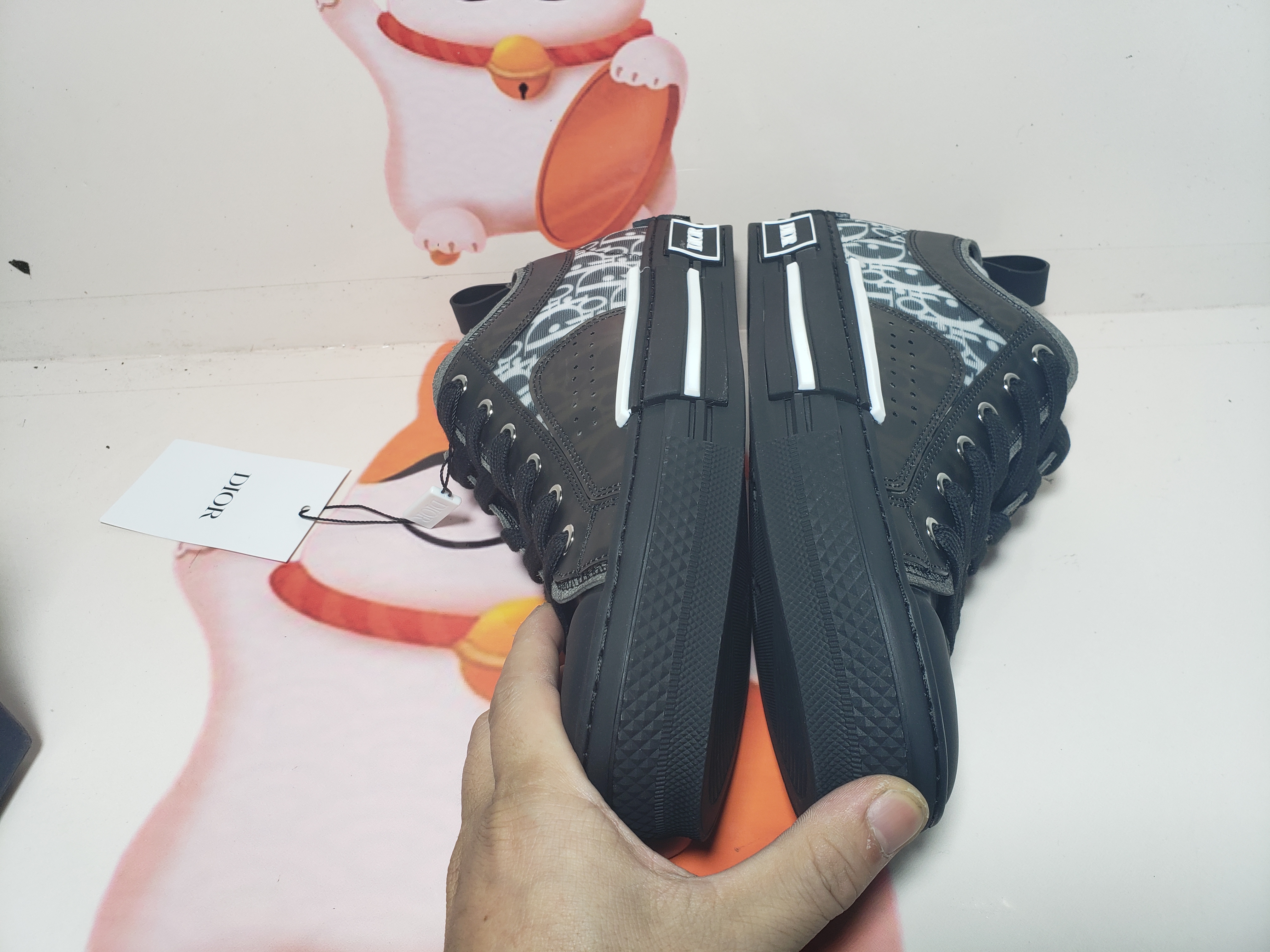 Dior B23 HT Oblique Transparency Low H565 White Black