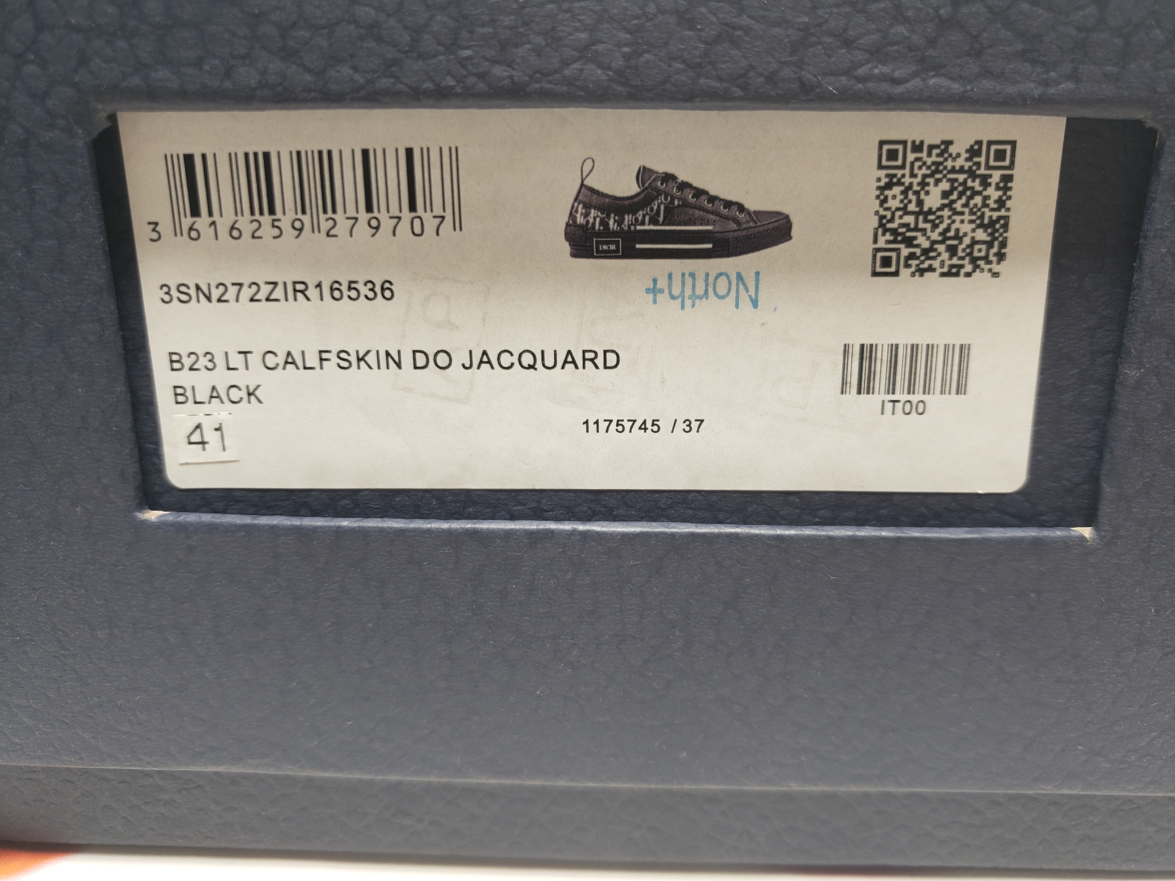 Dior B23 HT Oblique Transparency Low H565 White Black