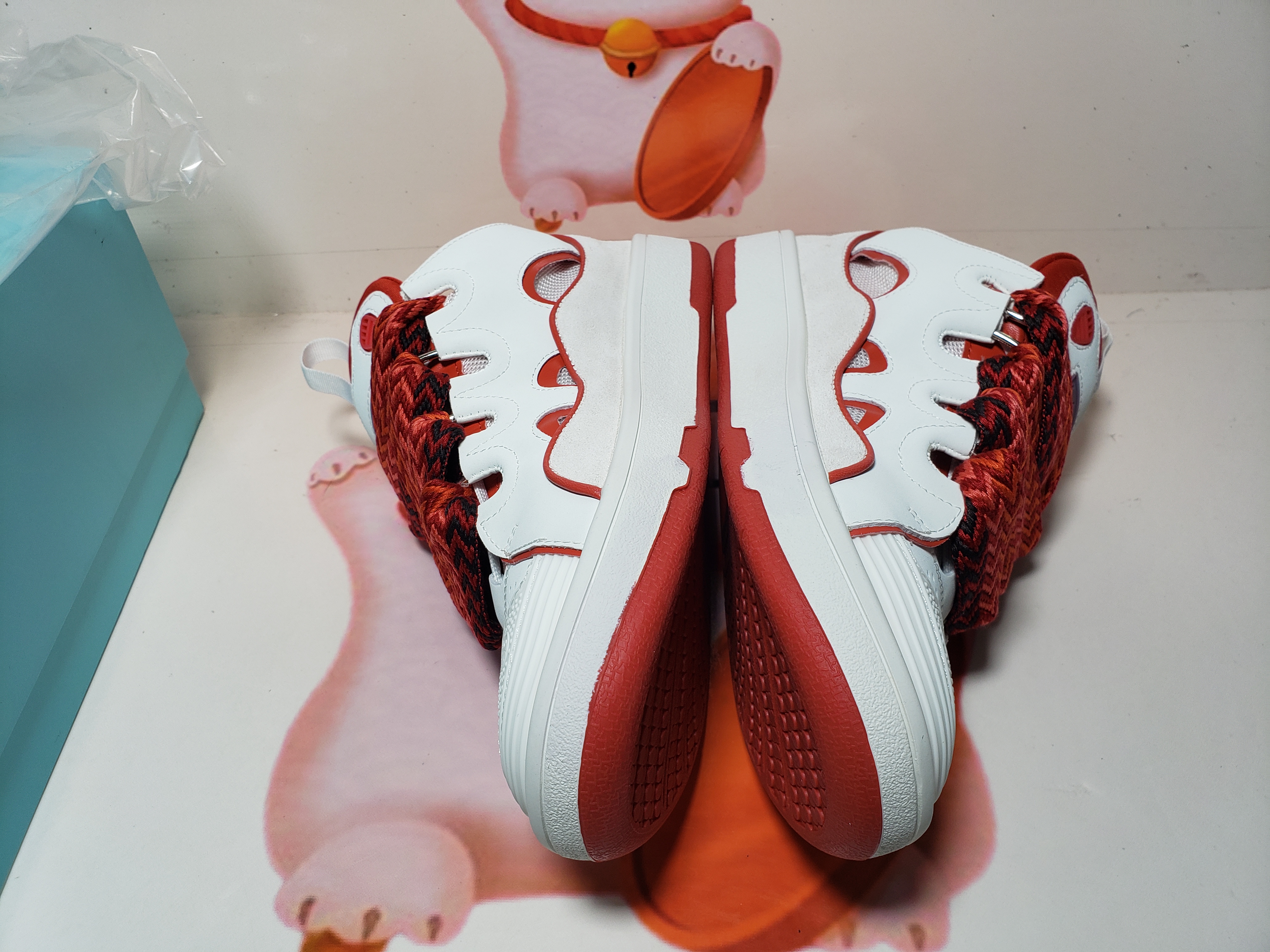 LANVIN White White Red