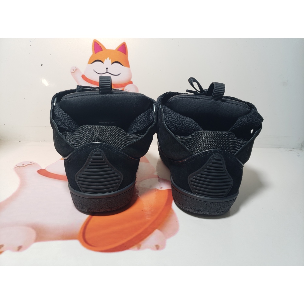Lanvin Leather Curb Triple Black