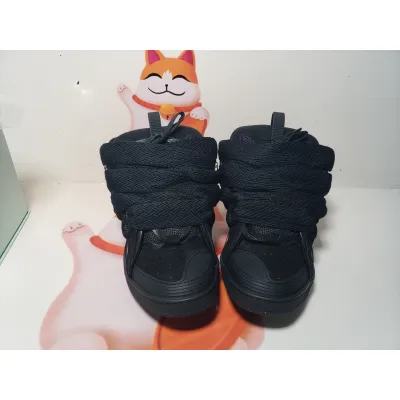 Lanvin Leather Curb Triple Black 02