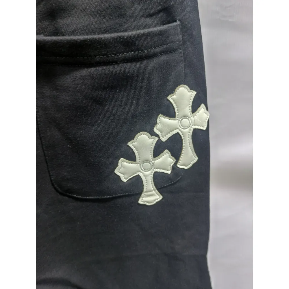 Chrome Hearts horseshoe cross Short Pants black