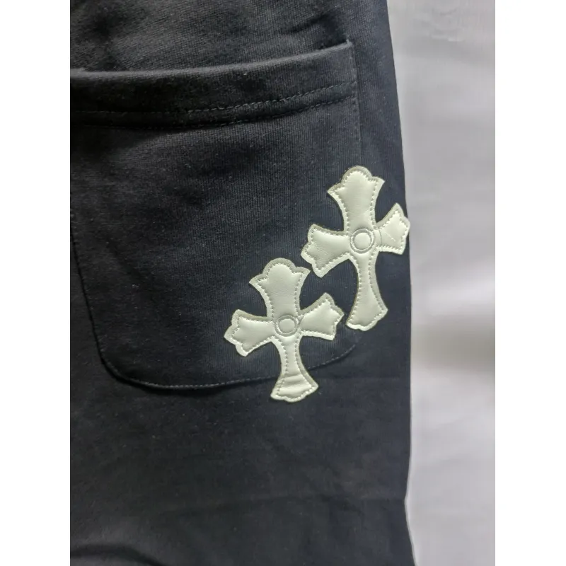 Chrome Hearts horseshoe cross Short Pants black