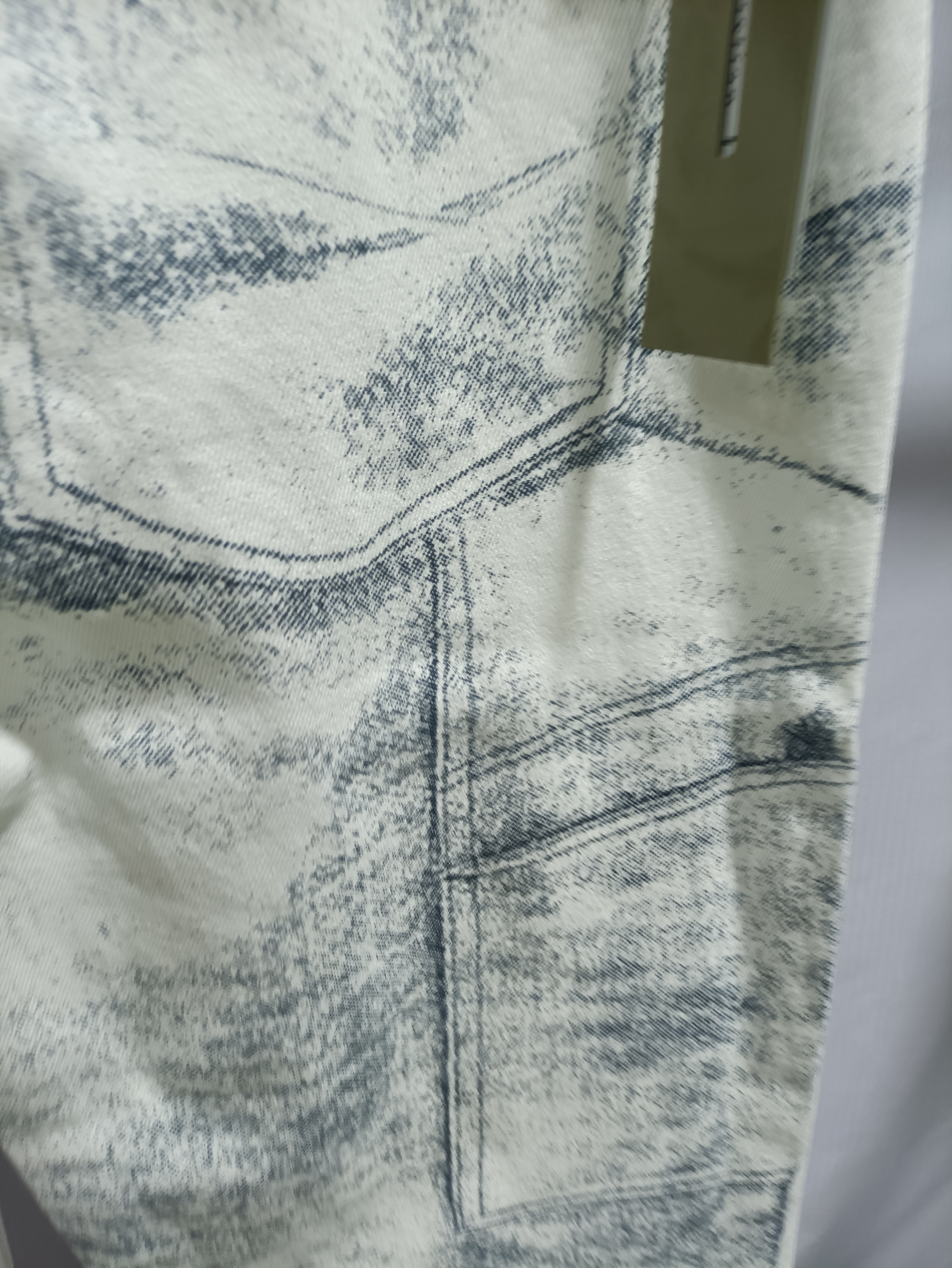 Dior 24Fw ink sketch print Jeans