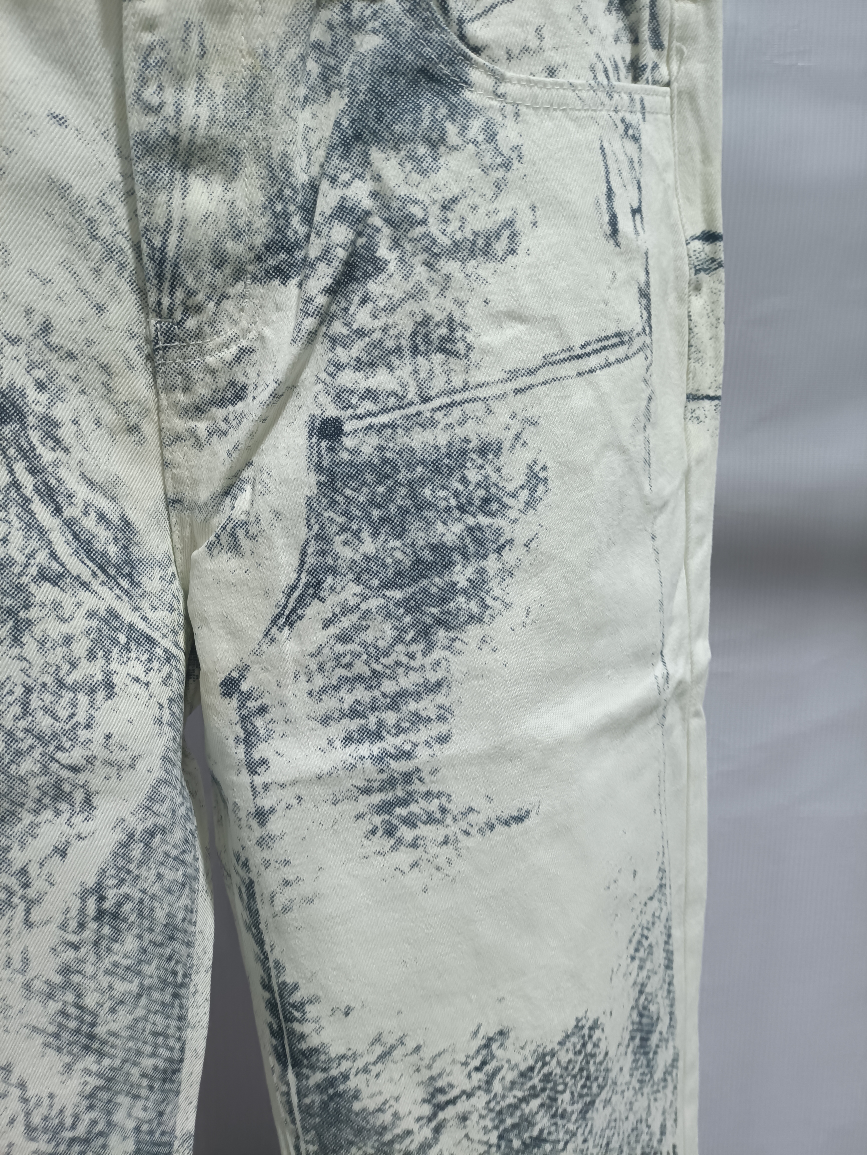 Dior 24Fw ink sketch print Jeans