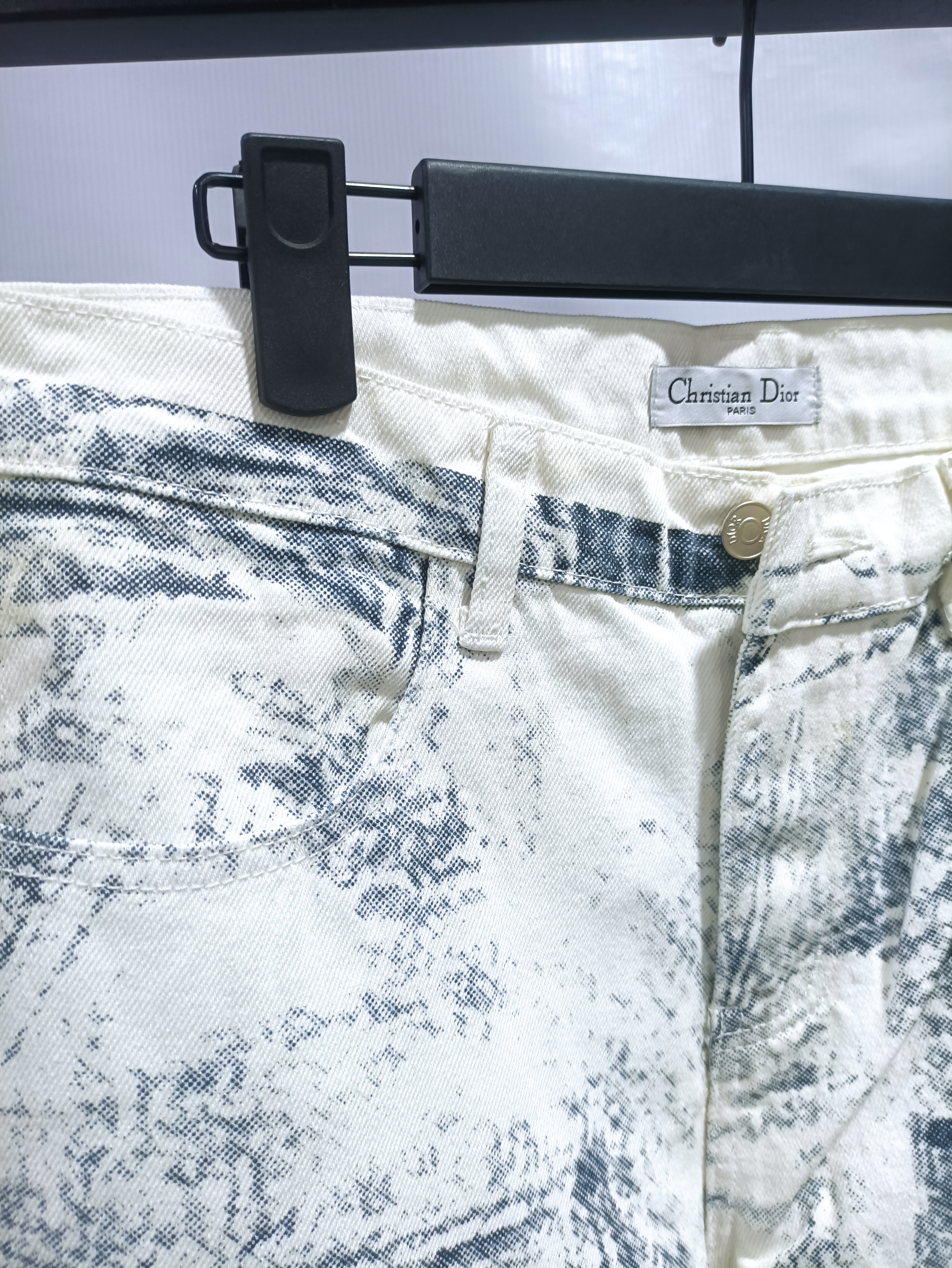 Dior 24Fw ink sketch print Jeans