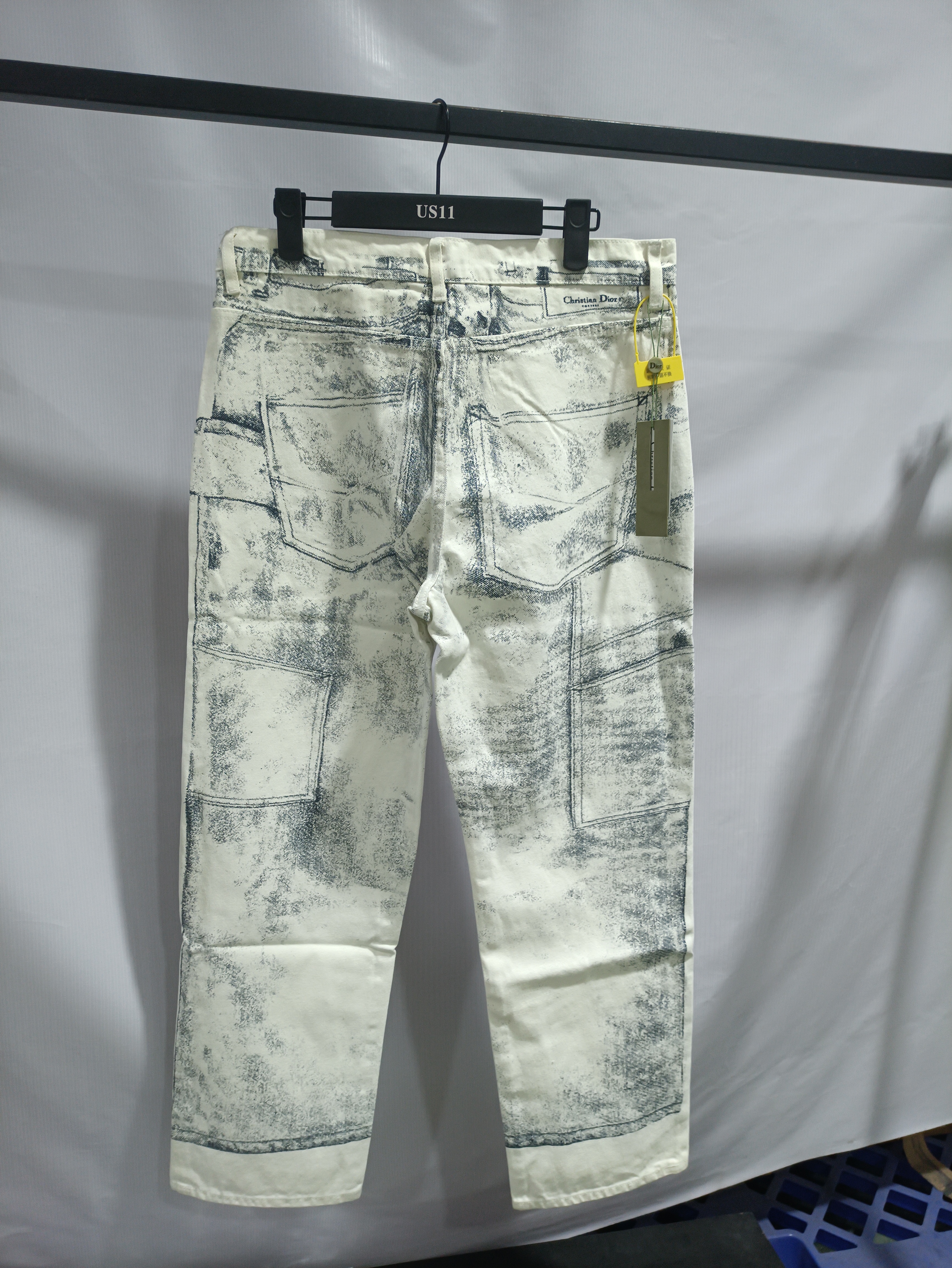 Dior 24Fw ink sketch print Jeans