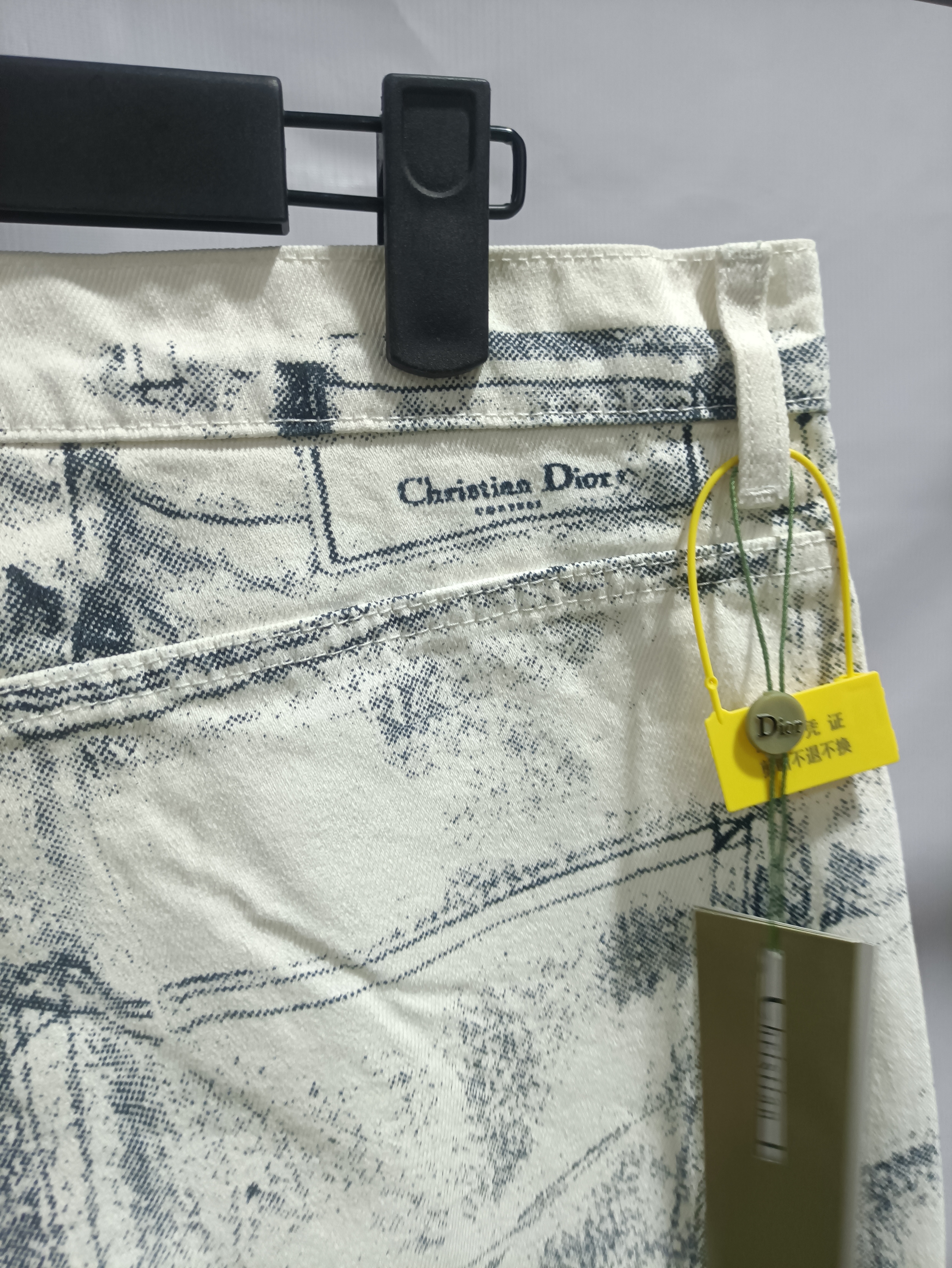 Dior 24Fw ink sketch print Jeans