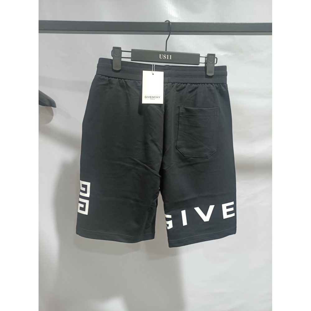 Givenchy-classic letter embroidered quarter shorts pants