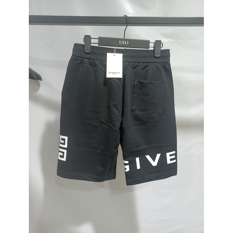 Givenchy-classic letter embroidered quarter shorts pants