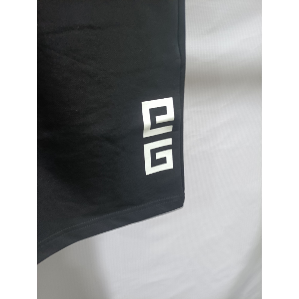 Givenchy-classic letter embroidered quarter shorts pants