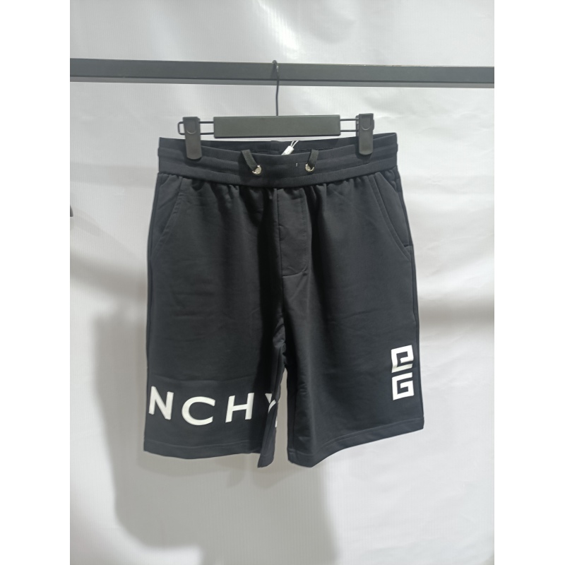 Givenchy-classic letter embroidered quarter shorts pants