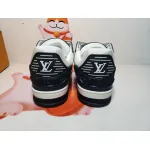 Louis Vuitton Trainer Black And White Cloth Cover VL1202 