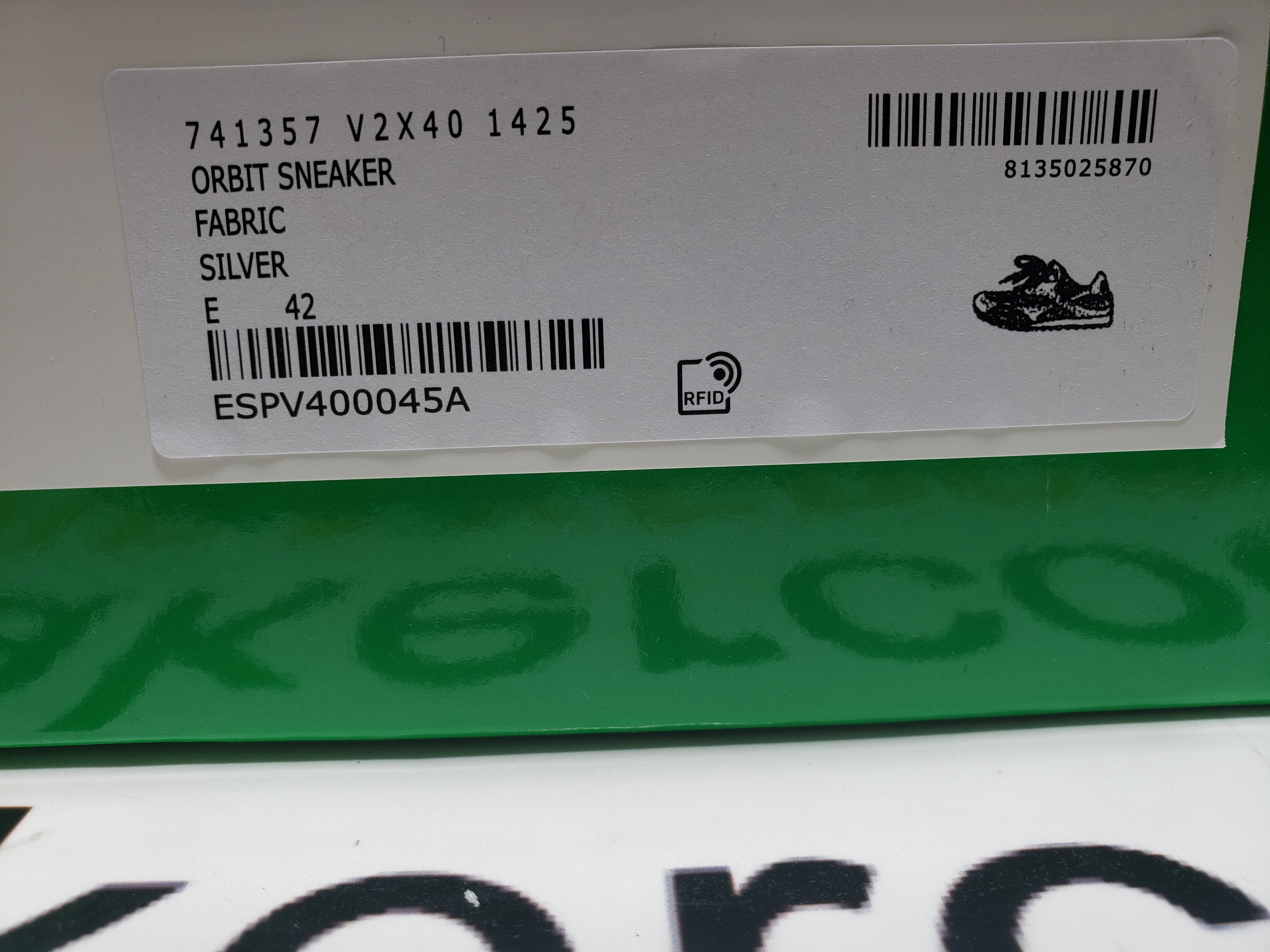 PKGoden Bottega Veneta Orbit low cut casual running shoes Silver