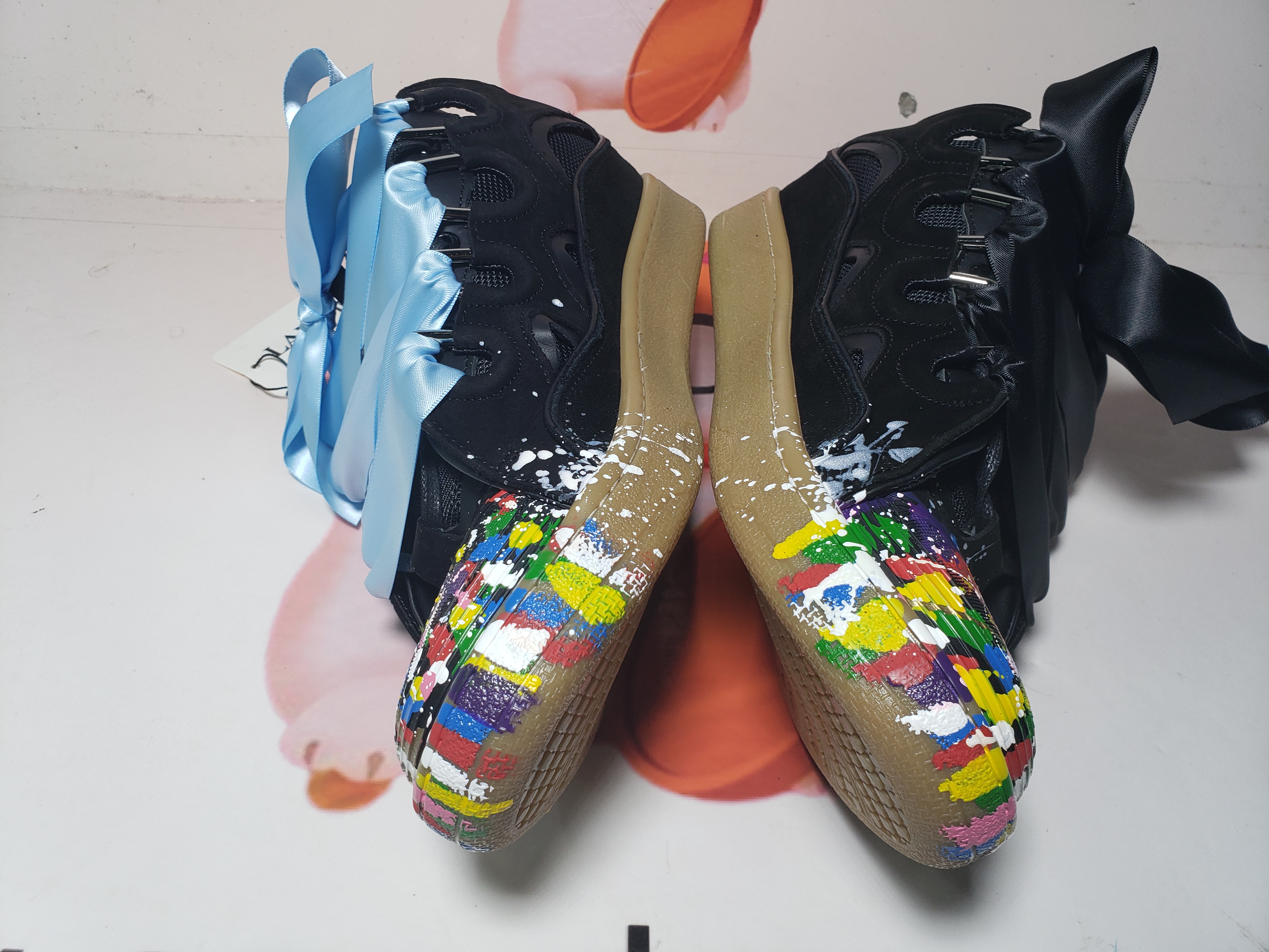 Lanvin Leather Curb Gallery Dept. Black Multi