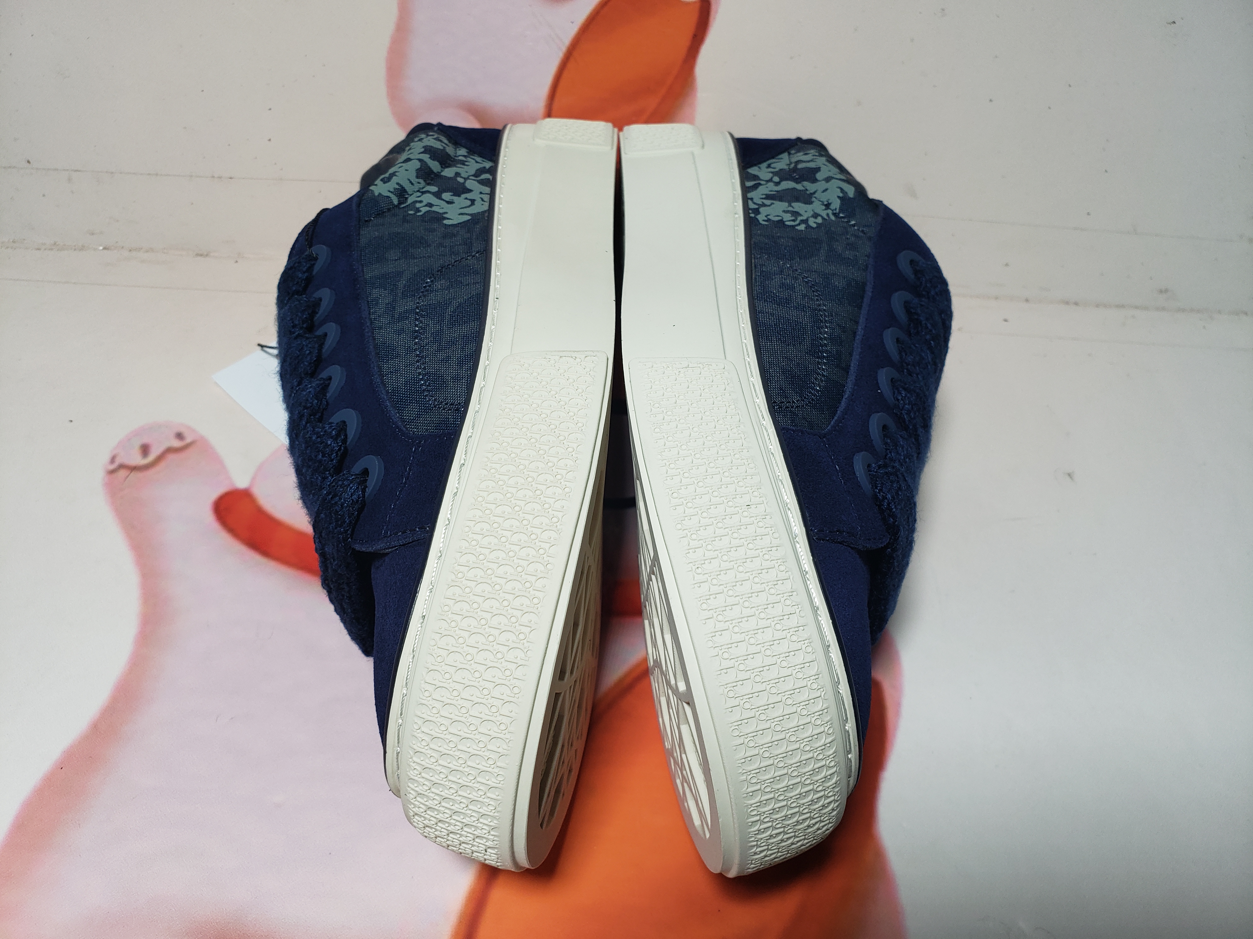 PKGoden Dior B33 Sneaker Dior Tears Blue Denim Peace Sign,  3SN303ZWZ_H565