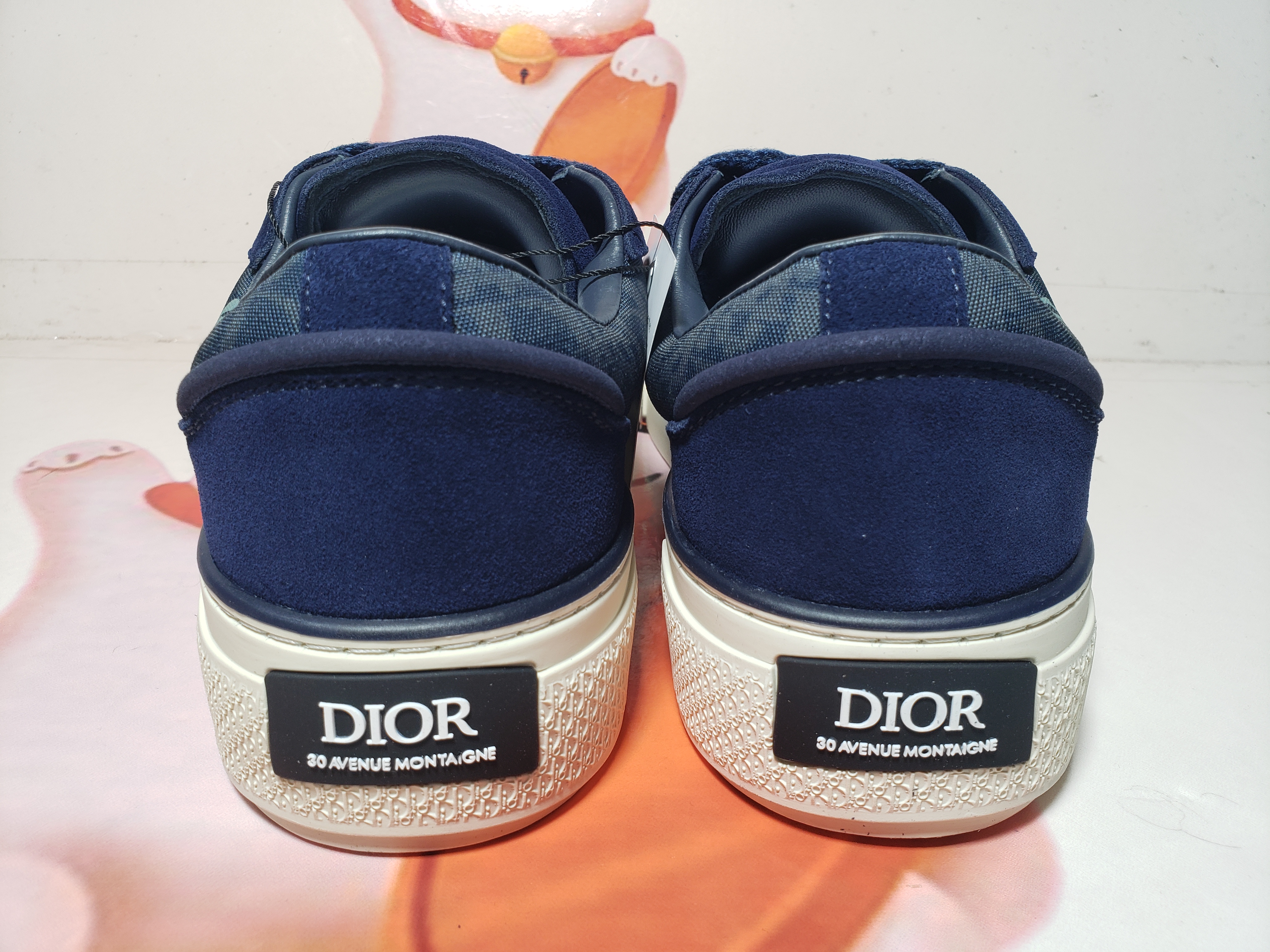 PKGoden Dior B33 Sneaker Dior Tears Blue Denim Peace Sign,  3SN303ZWZ_H565