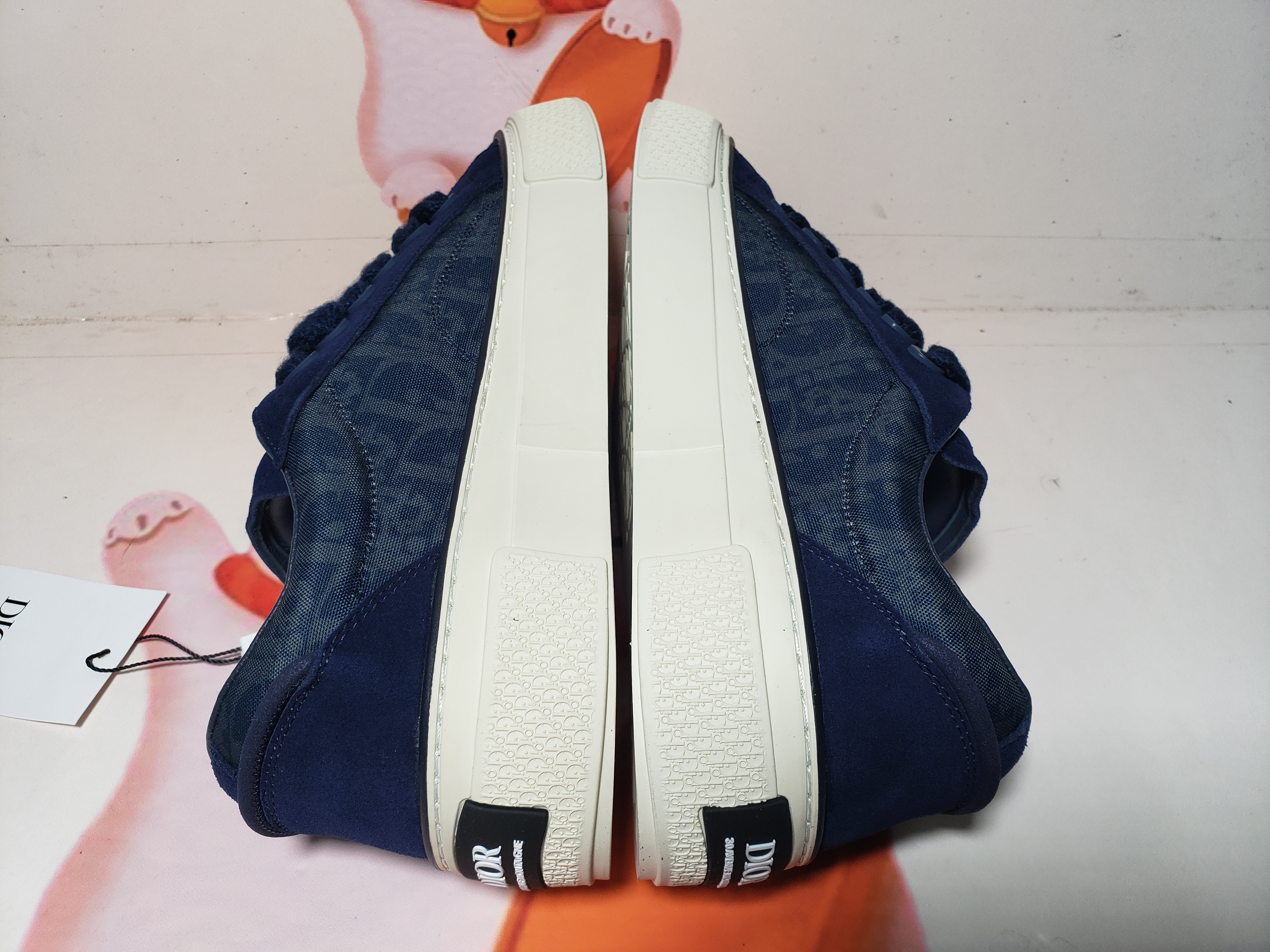 PKGoden Dior B33 Sneaker Dior Tears Blue Denim Peace Sign,  3SN303ZWZ_H565