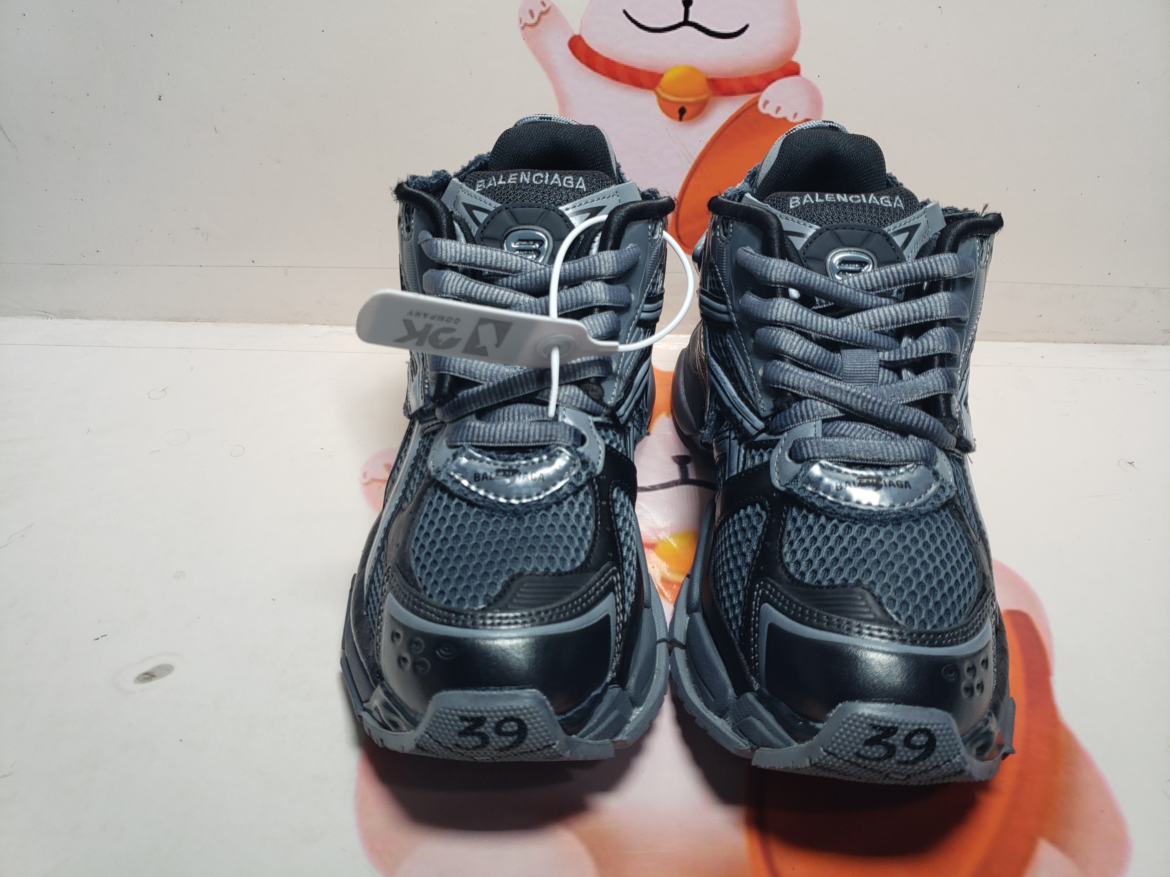 Balenciaga 7th Runner All Black Gray 677402 W3RB2 1515