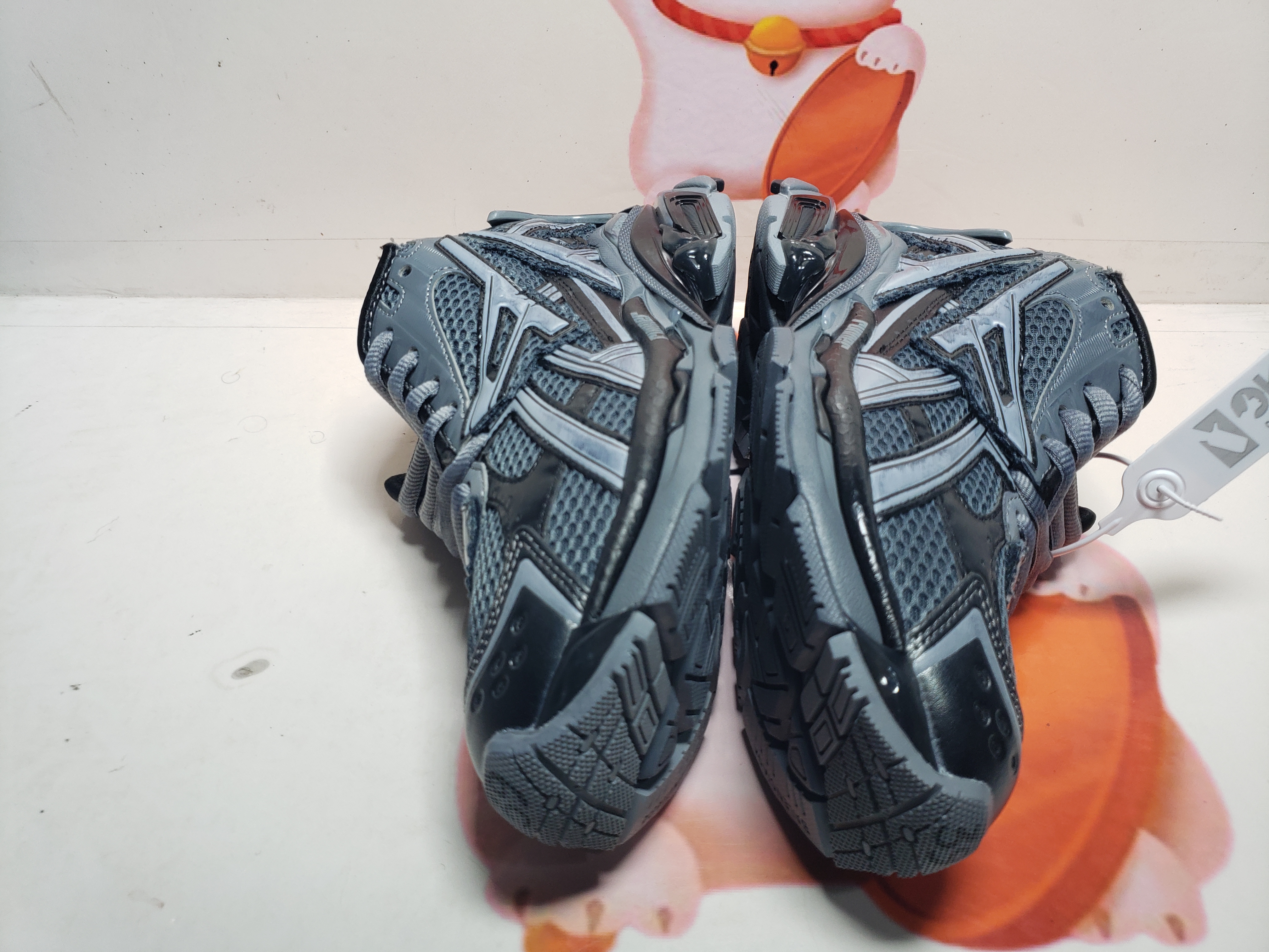 Balenciaga 7th Runner All Black Gray 677402 W3RB2 1515