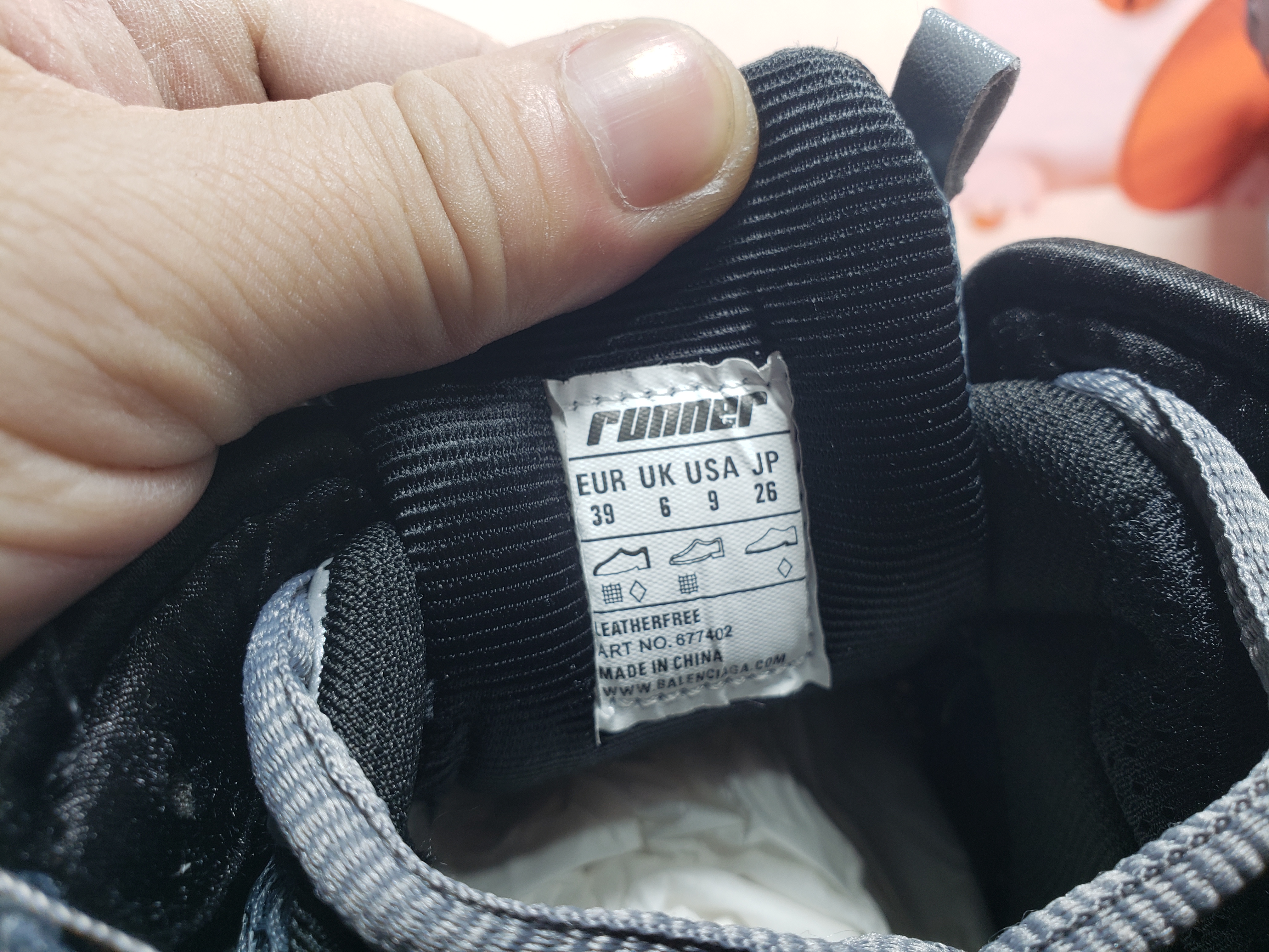 Balenciaga 7th Runner All Black Gray 677402 W3RB2 1515