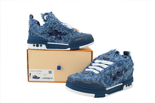 Louis Vuitton LV Skate Plum Blossom Diamond Blue SK8