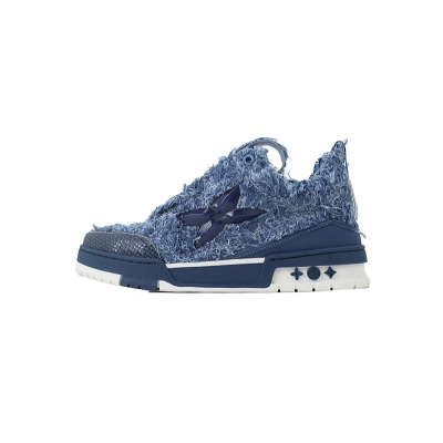 Louis Vuitton LV Skate Plum Blossom Diamond Blue SK8 01