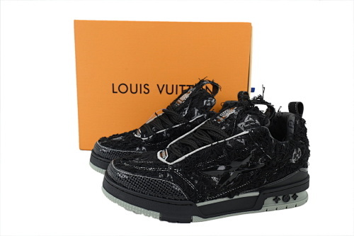 Louis Vuitton LV Skate Plum Blossom Drill in Black SK8