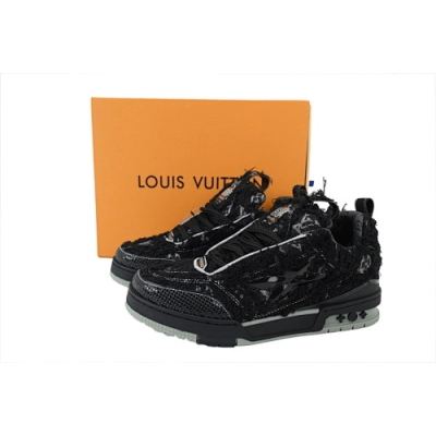 Louis Vuitton LV Skate Plum Blossom Drill in Black SK8 02