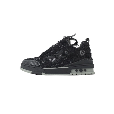 Louis Vuitton LV Skate Plum Blossom Drill in Black SK8 01