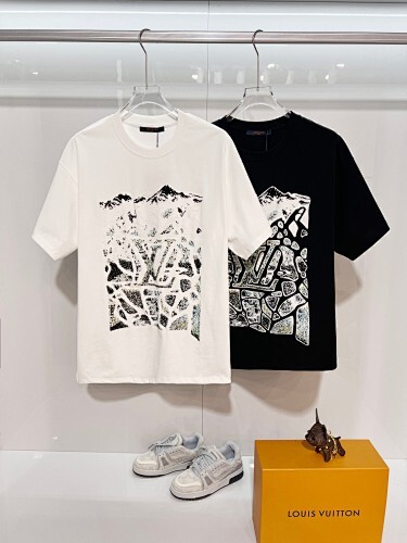 Louis Vuitton T-Shirt Black/White H1416