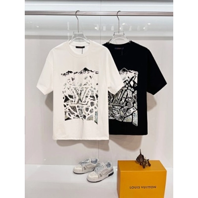 Louis Vuitton T-Shirt Black/White H1416 01