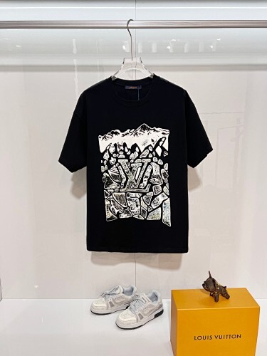 Louis Vuitton T-Shirt Black/White H1416