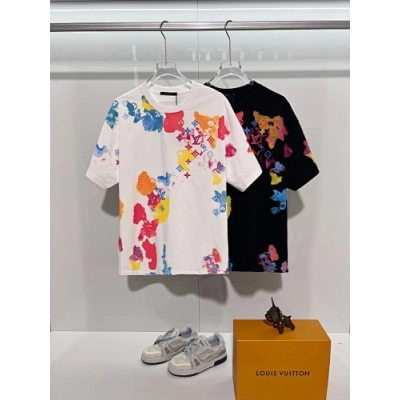 Louis Vuitton T-Shirt Black/White H1505 01