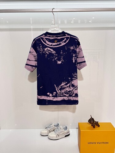 Louis Vuitton T-Shirt Khaki/Purple-blue H1408