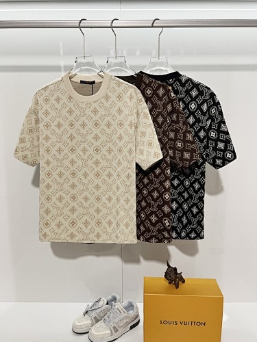 Louis Vuitton T-Shirt Black/Khaki/Red H1418