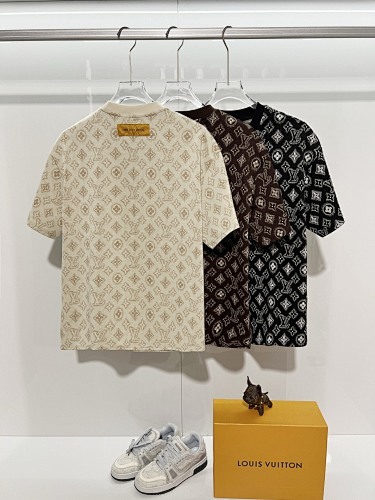 Louis Vuitton T-Shirt Black/Khaki/Red H1418