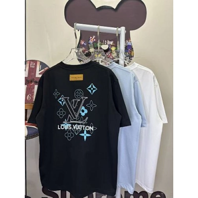 Louis Vuitton T-Shirt Black/White/Blue H130 L26601 01