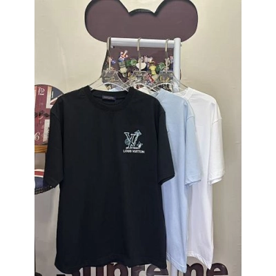 Louis Vuitton T-Shirt Black/White/Blue H130 L26601 02
