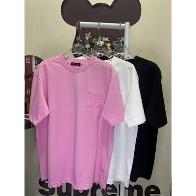 Louis Vuitton T-Shirt Black/White/Pink H130 L26212 01