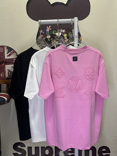 Louis Vuitton T-Shirt Black/White/Pink H130 L26212