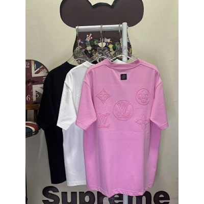 Louis Vuitton T-Shirt Black/White/Pink H130 L26212 02