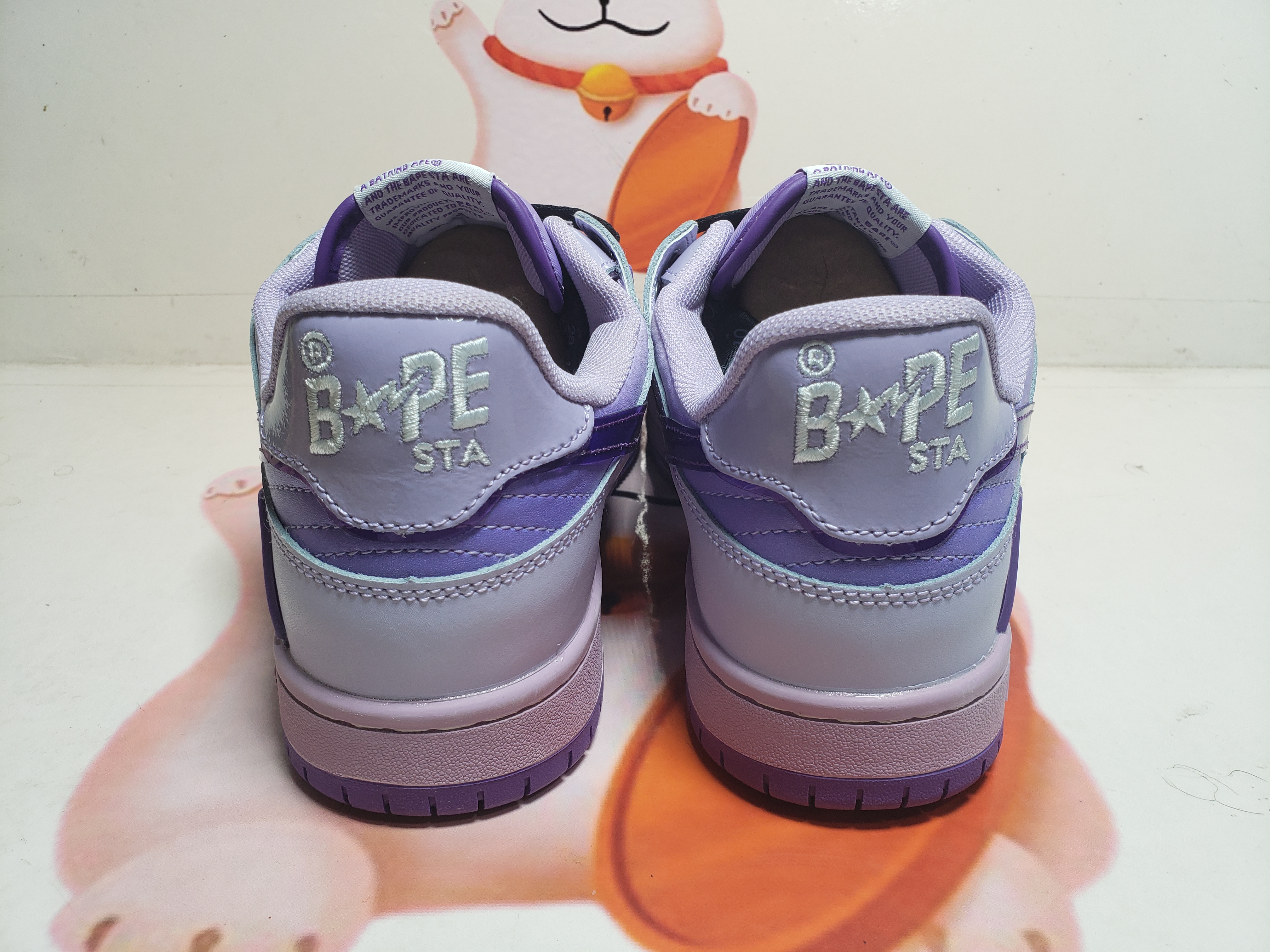 PKGoden A Bathing Ape Bape Sta Low Gradient Purple,1G70-109-0023