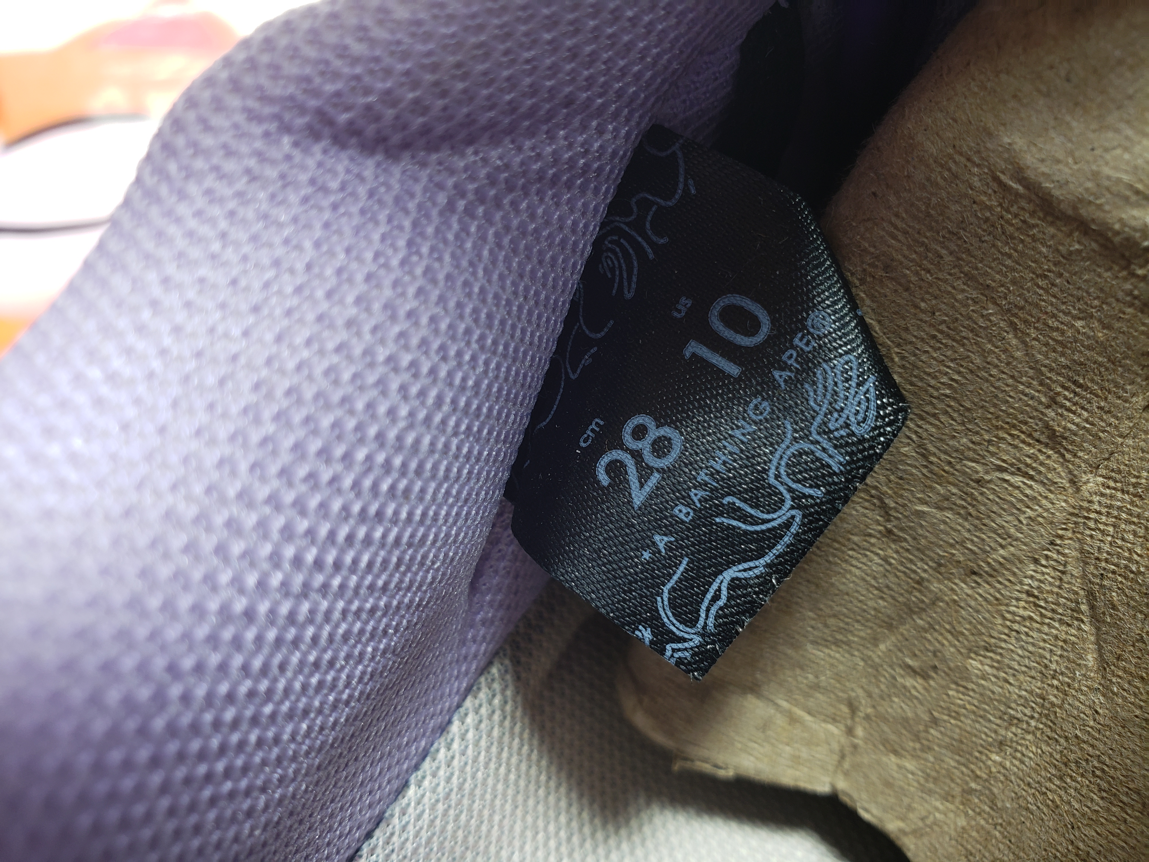 PKGoden A Bathing Ape Bape Sta Low Gradient Purple,1G70-109-0023