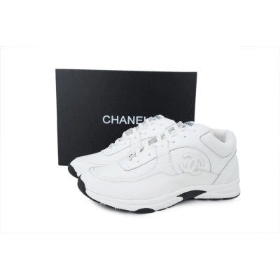 PKGoden Chanel CC Logo Sneaker White 02