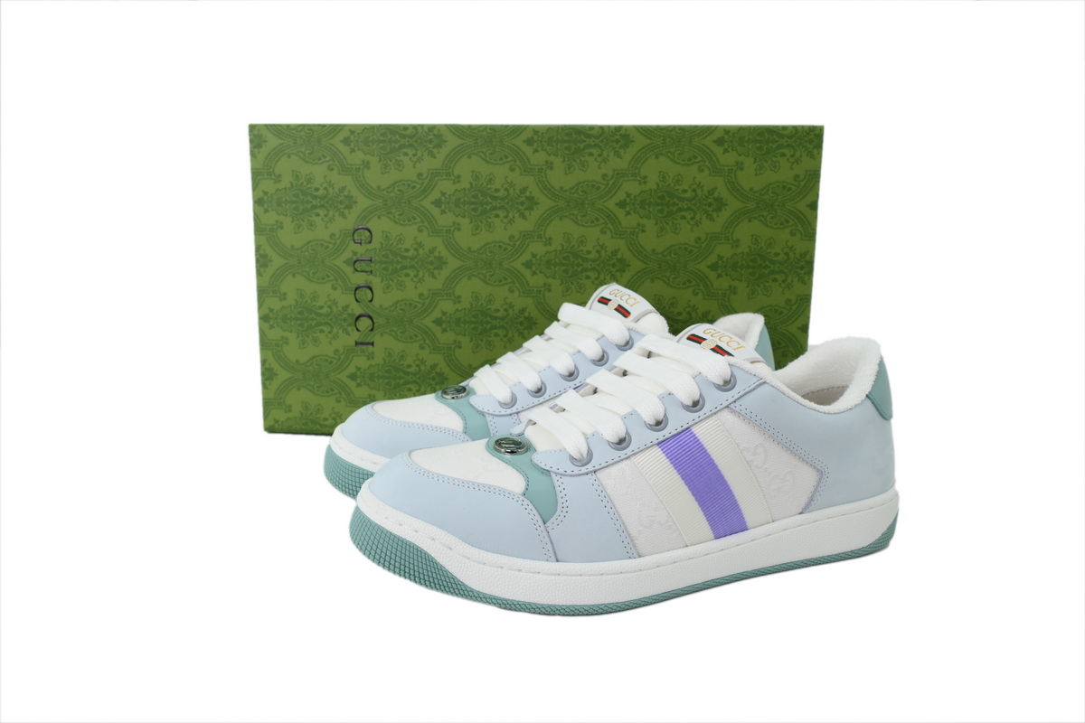 Gucci Dirty Low Lace Sneakers Smoky Blue