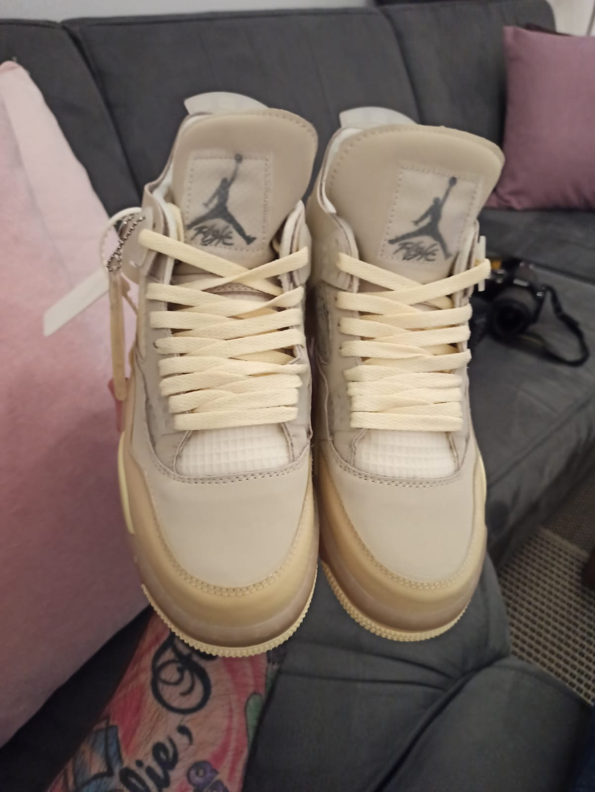 PKGoden Jordan 4 Retro Off-White Sail,CV9388-100 review CALORS 01