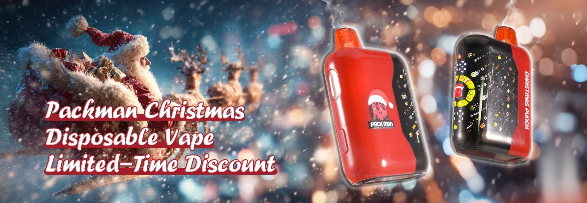 2025 USA Packman 2g Christmas Empty Disposable 500pcs/Lot